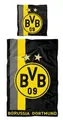 BVB 16802500 - BVB Bettwäsche mit Streifenmuster 135 x 200 cm, Borussia...