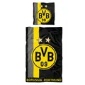 BVB-Bettwäsche mit Streifenmuster (135 x 200 cm) Borussia Dortmund