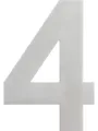 Alpertec Hausnummer Alpertec Hausnummer 4 Edelstahl
