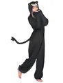 Jadeo - Déguisement Combinaison panthère Noire Femme Taille Unique - Multicolore