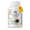 Mönchspfeffer - mit 25mg je Tablette - mit Zink - 120 Tabletten für 60 Tage - Mönchspfeffer 4:1 Extrakt aus Original Vitex Agnus Castus - vegan | HERBADIREKT - Deutsche Apothekenqualität