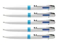 5x Schneider Vierfarbkugelschreiber, M Take 4 Kugelschreiber 4 Farben weiß