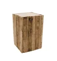 Spetebo Blumentisch Holz Sockel LEON - S - ca. 30x20 cm (Packung, 1-St., Ständer aus Holzlatten), dekorativer kleiner Holzständer