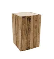 Holz Hocker eckig - 30 x 20 cm - Blumenhocker Klotz Blumenständer Blumen Säule