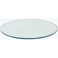 Temesso Tischplatte Runde Tischplatte aus Sicherheitsglas weiß Ø 80 cm