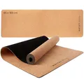 ARTZT vitality Yogamatte Kork - nachhaltig und rutschfest - Yoga Matte pflegeleicht - Korkmatte Gymnastikmatte Cork für rutschfestes Training Fitness - Made in Portugal Mehrfarbig, 183 x 65 cm