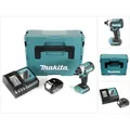 Makita DTD 153 RF1J 18 V Akku Brushless Schlagschrauber im Makpac + 1x 3,0 Ah Li-Ion Akku + 1x Ladegerät