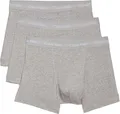 Calvin Klein Herren 3er Pack Boxershorts Trunks Unterwäsche, Grau (Grey Heather), XL