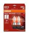 2x H11 12V 55W PGJ19-2 NIGHT BREAKER® SILVER +100% OSRAM Autolampe.