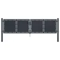 Gartentor Stahl 300x100 Cm Anthrazit Gartentor Einfahrt Zufahrt Zauntor