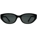 Ray-Ban RB4457D Bio Based 667787 poliert schwarz dunkelgrau Sonnenbrille