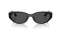 Ray-Ban Quadratische Sonnenbrille Rb4457d, Schwarz/Dunkelgrau, 55 mm