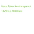 Hama Fotoecken transparent 10x10mm 500 Stück (4007249071118)