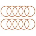 10pcs Silikon O-Ring 50mmx45,2mmx2,4mm VMQ Dichtring Dichtungsring Dichtung rot