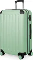 HAUPTSTADTKOFFER Spree - Trolley 65cm mit Erweiterung, Hardshell Suitcase, Check-In Reisekoffer Gepäck 20 kg 4 Rollen, Hartschalen-Koffer TSA, 74L,Mint