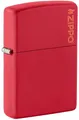 Zippo Sturmfeuerzeug - Red Matte, Logo Color Image, Base Model - Nachfüllbar - Wiederverwendbar - Windfestes Design - Geschenkbox - Made in USA