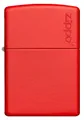 ZIPPO Original Feuerzeug Regular / Rot matt Zippo Logo / Geschenketui