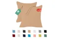 livessa Kissenbezug 2er Set Kissenbezug Kissenhülle Baumwolle Jersey Reißverschluss weich, %100 Baumwolle Jersey Stoff 140 g/m², Ultra Weich und Atmungsaktiv