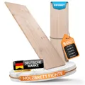 BOOMET Regalboden Holz Fichte · 19mm stark · 80 cm breit · 20-50 cm tief · Holzbrett Holzplatte Regal Boden Regalbrett Einlegeboden Schrank Holzboden Holzregal · 1 Stück 80 x 20 cm (B x T)