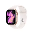 Apple Watch Series 11 GPS + Cellular 46mm Rose Gold Aluminium Case mit Blassrosa Sport Band - M/L MFCJ4ZR/A