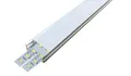 ENERGMiX LED-Stripe-Profil 2 Meter Alu Profile Alu Schiene Profil mit Milchglas Abdeckung Kanal, Kanal system für LED Leiste für LED Streifen 2m. milchglas abdeckung