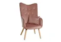 ESTEXO Sessel Fernsehsessel Relaxsessel mit Kissen Lese Stoff Polsterstuhl Altrosa