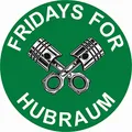 Original Fridays for Hubraum Aufkleber 8,5x8,5 cm Fun Sticker für Auto Motorrad Klima R070
