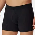 Schiesser 2P Authentic Shorts With Fly Schwarz Baumwolle Medium Herren