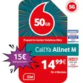 Vodafone Prepaid Prepaid CallYa M | 15 EUR Startguthaben | 1 Monat 50GB | 5G-Netz