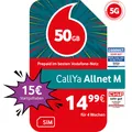 Vodafone Prepaid CallYa M|50 GB|15 EUR Startguthaben|ohne Vertrag|5G-Netz