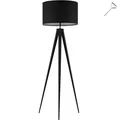 Stehleuchte Lunaris, Textilschirm, Dreibeingestell  Licht schwarz B-Ware