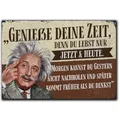 LANOLU Kühlschrankmagnete lustig- Genieße Deine Zeit - lustige Magnete mit Sprüchen und witzigen Motiven 8x5,5cm