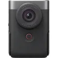 Canon PowerShot V10 Silber Vlogging-Kit Camcorder (4K Ultra HD, Bluetooth, WLAN (Wi-Fi) schwarz
