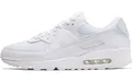 Nike Herren AIR MAX 90 Sneaker, White/White-White-Wolf Grey, 47 EU