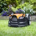 LawnMaster VBRM16 OcuMow Mähroboter kabellos für geeignet für bis zu 150 m2 Selbstfahrender Rasenmäher Roboter Hindernisvermeidung Geraeuschar...