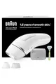 Braun Silk·expert Pro 3 Epilierer mit Lichtimpulsen, semi-Definitive Haarentfernung der Haare, Alternative zu Laser, Tasche, Venus-Rasierer, 2 Köpfe, weiß/silber, PL3122
