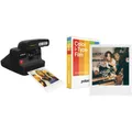 Polaroid Flip Black + Farbe Film Bundle (8 Foto Enthalten)