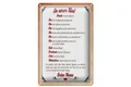 Schild Blech 20x30cm - Made in Germany - Spruch Kind denk immer daran deine Mama