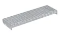 Metallstufe 900x240 mm | 30x2 mm | Maschenweite 34x38 | verzinkt Gitterroststufen Treppenstufen Metall Stufe