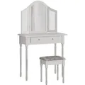 Vicco Schminktisch Kate Weiß 80 cm mit Hocker
