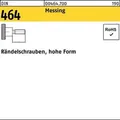 Rändelschraube DIN 464 hohe FormM6x 20 Messing 25 Stück