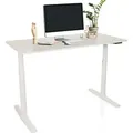 hjh OFFICE Elektrisch höhenverstellbarer Schreibtisch STAND PRO Computertisch höhenverstellbar 71.0 - 116.0 x 140.0 x 70.0 cm - Weiß