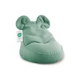 Gutekissen® Kinder Sitzsack „Miki“ mit Ohren – Bequemer Montessori Sitzkissen, extra weich und gemütlich fürs Kinderzimmer und Spielzimmer, ideal zum Lesen, Spielen und Entspannen (Grün, 68x68x50 cm)