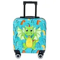TheTrueC Kindertrolley 4 Rollen Dino Rosa