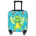 TheTrueC Kindertrolley 4 Rollen Dino - grün
