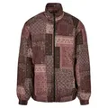 Allwetterjacke URBAN CLASSICS "Urban Classics Herren 90 ́s Track Jacket", Herren, Gr. L, bunt (bandana aop), 100% Polyester, casual, loose fit, Rundhals, Langarm, Jacken