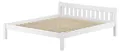 Weißes Doppelbett 180x200 Massivholzbett Kiefer massiv mit wählbarem Zubehör V-60.38-18WRollrost inkl.