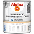 ALPINA Weißlack, seidenmatt - weiss