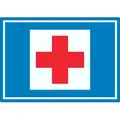 Richtzeichen Erste Hilfe Symbol Aufkleber A8 (52x74mm)