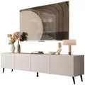 Lookway Tv-Lowboard, Kaschmir, Metall, Uni, Rechteckig, 200x49x40 cm, Wohnzimmer, Wohnwände, Lowboards, Lowboards stehend